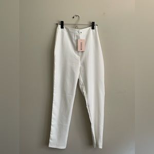 Missguided White Trousers
